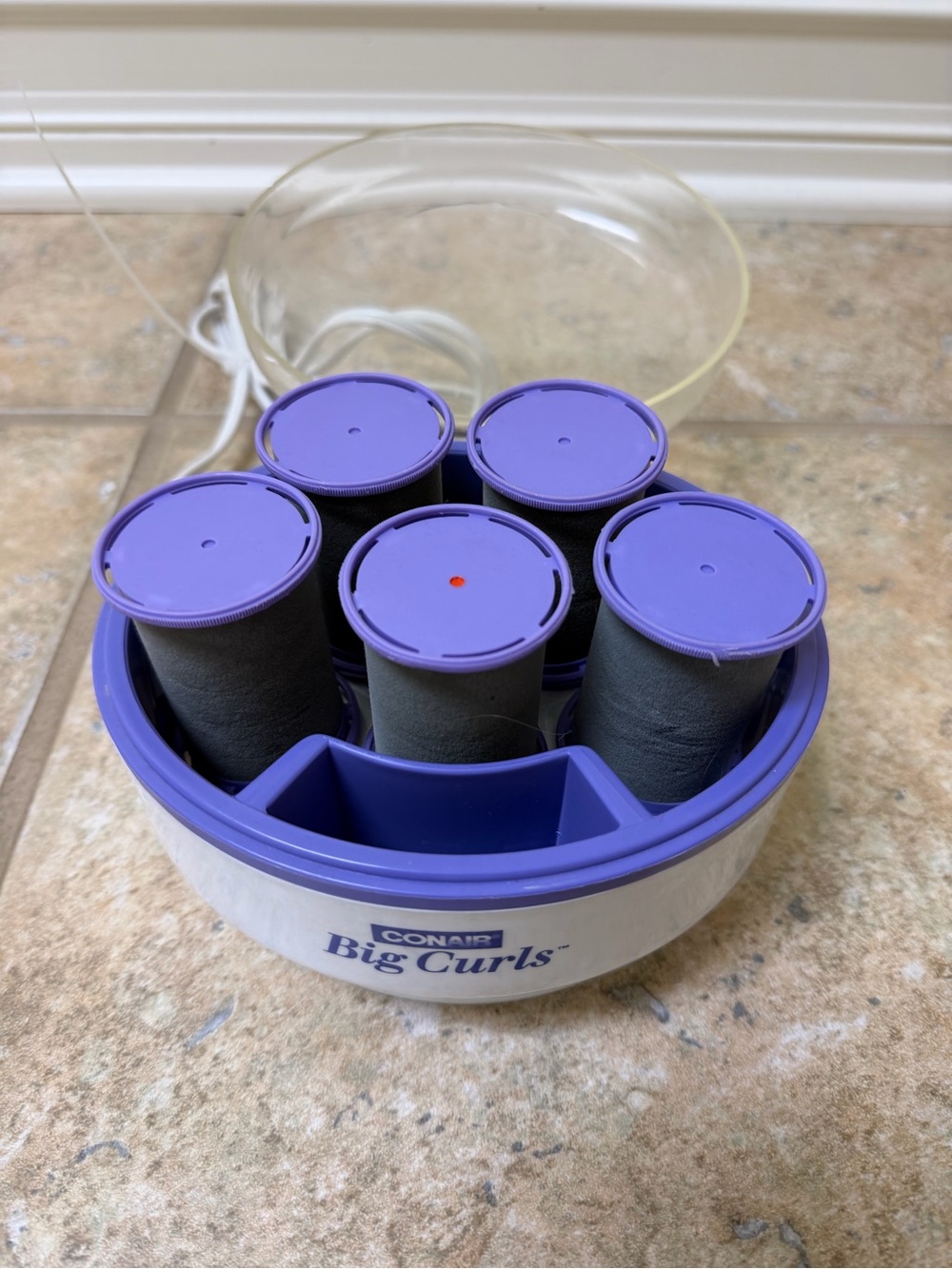 Big Curls Electric Hot Rollers - Purple & White - Picture 4 of 4